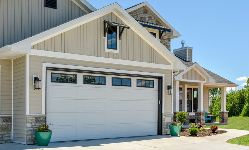 traditional garage door long panel